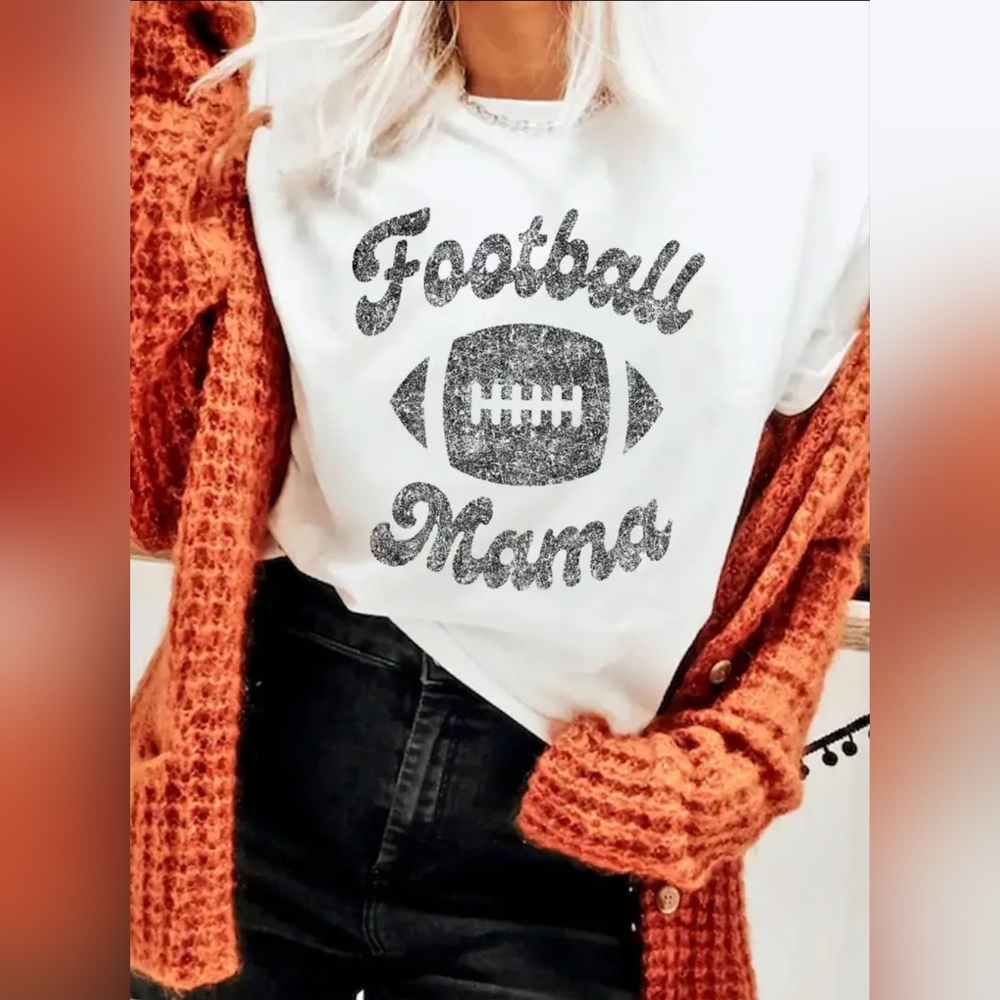 Football Mama Graphic Tshirts